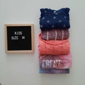 Girls Bundle 5 Tops